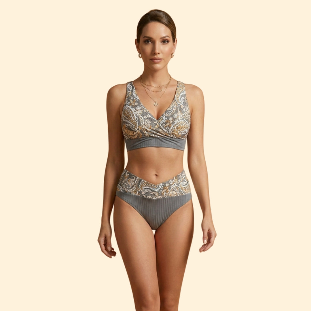 Women's Patterned Wrap Bikini