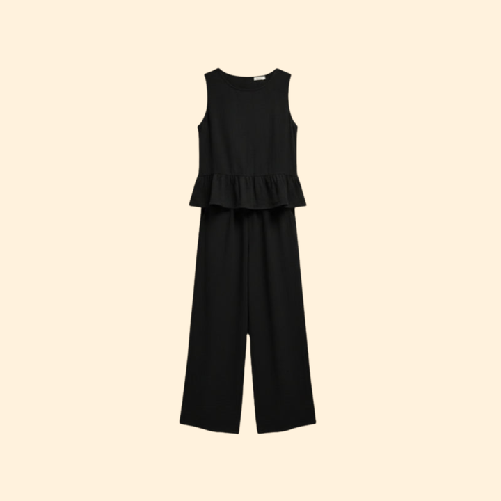 Women's Peplum Top Jumpsuit