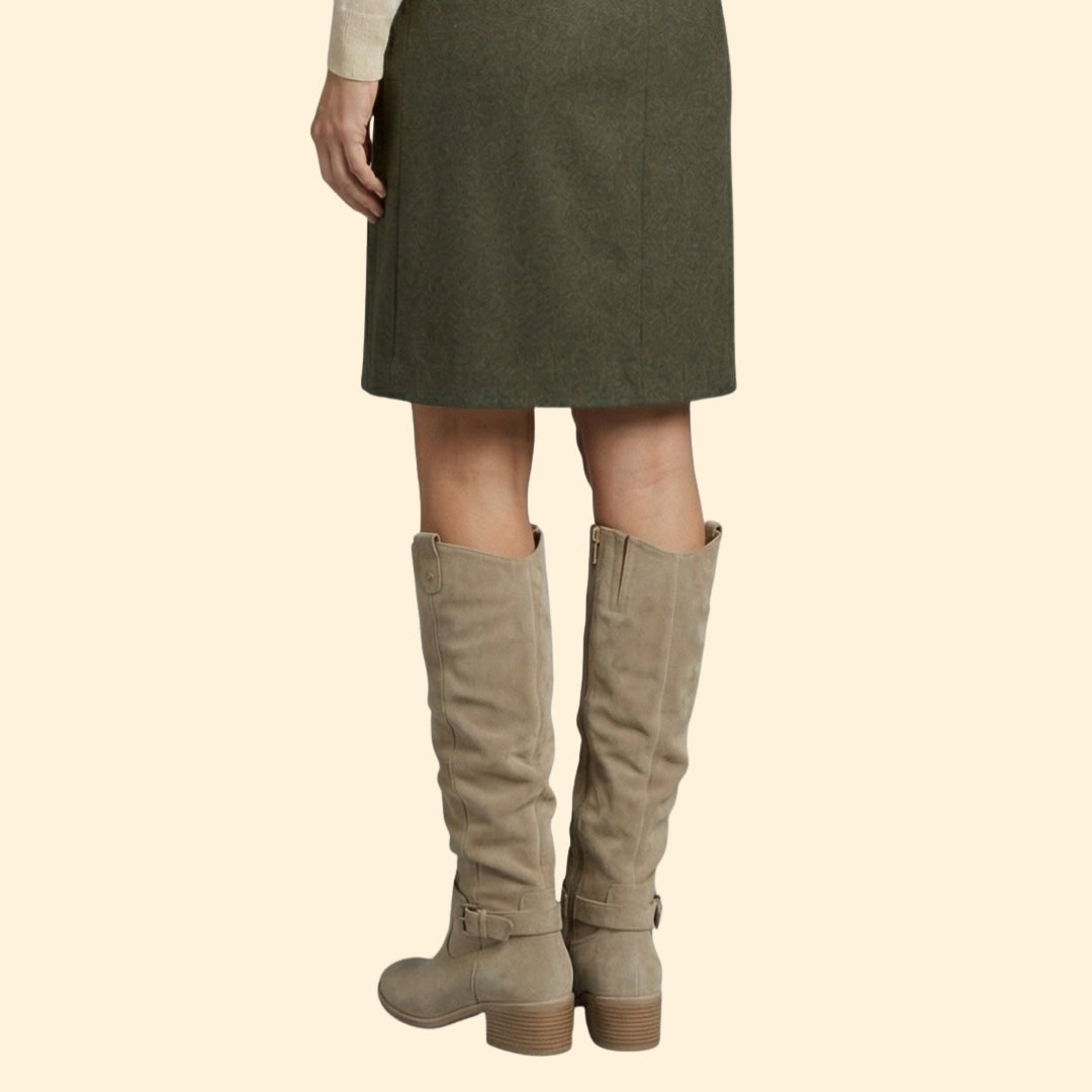 Women's Perforated Knee-High Boots