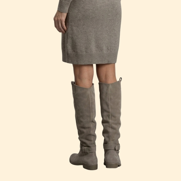 Women's Perforated Knee-High Boots