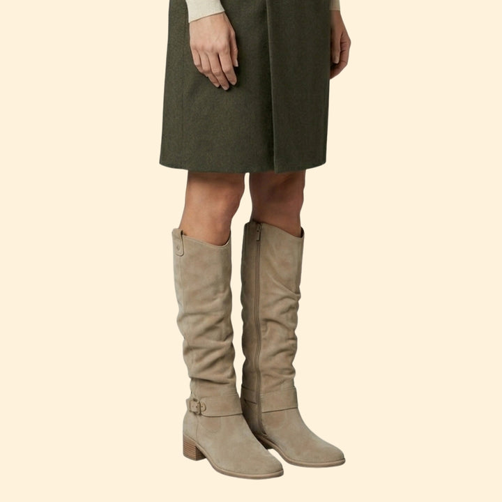 Women's Perforated Knee-High Boots
