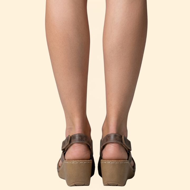 Women's Platform Cushioned Wedge Sandals