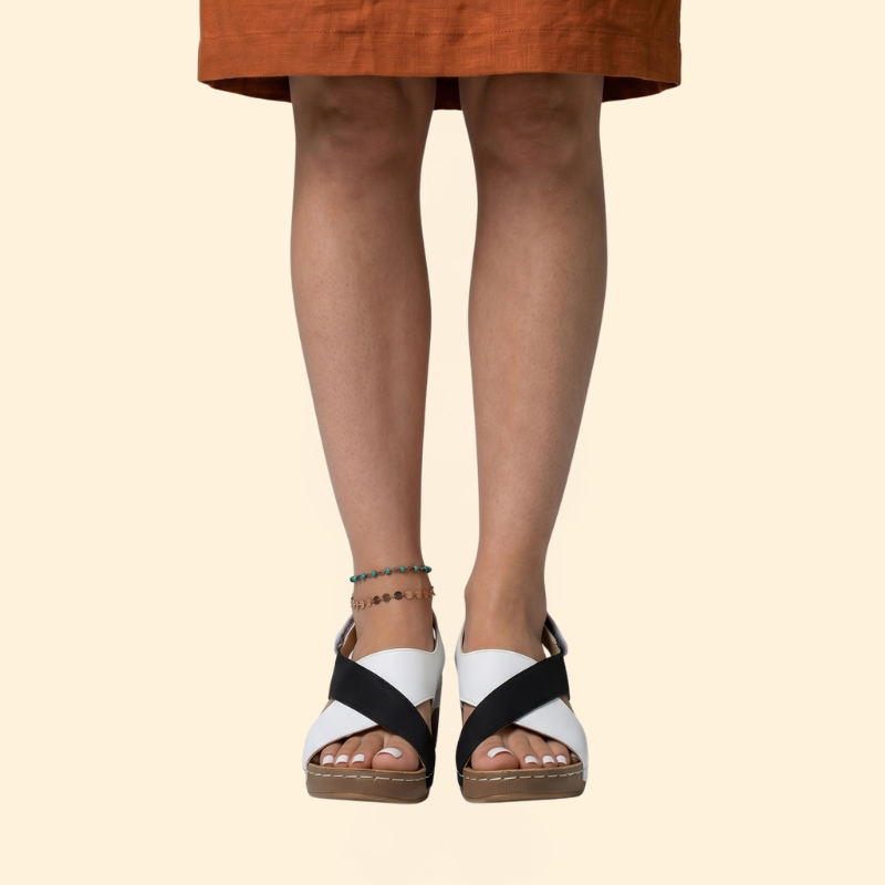 Women's Platform Cushioned Wedge Sandals