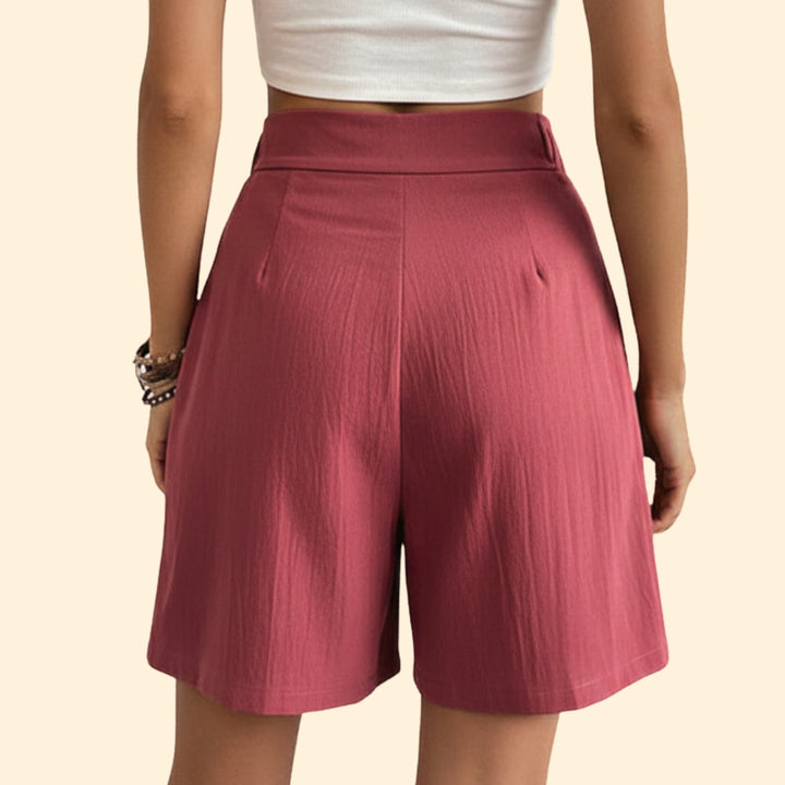 Women's Pleated Front Shorts