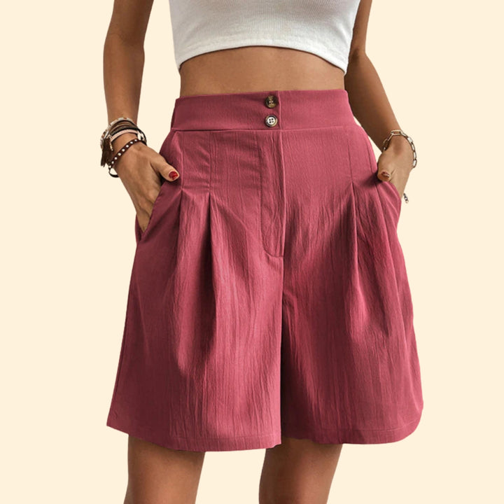 Women's Pleated Front Shorts