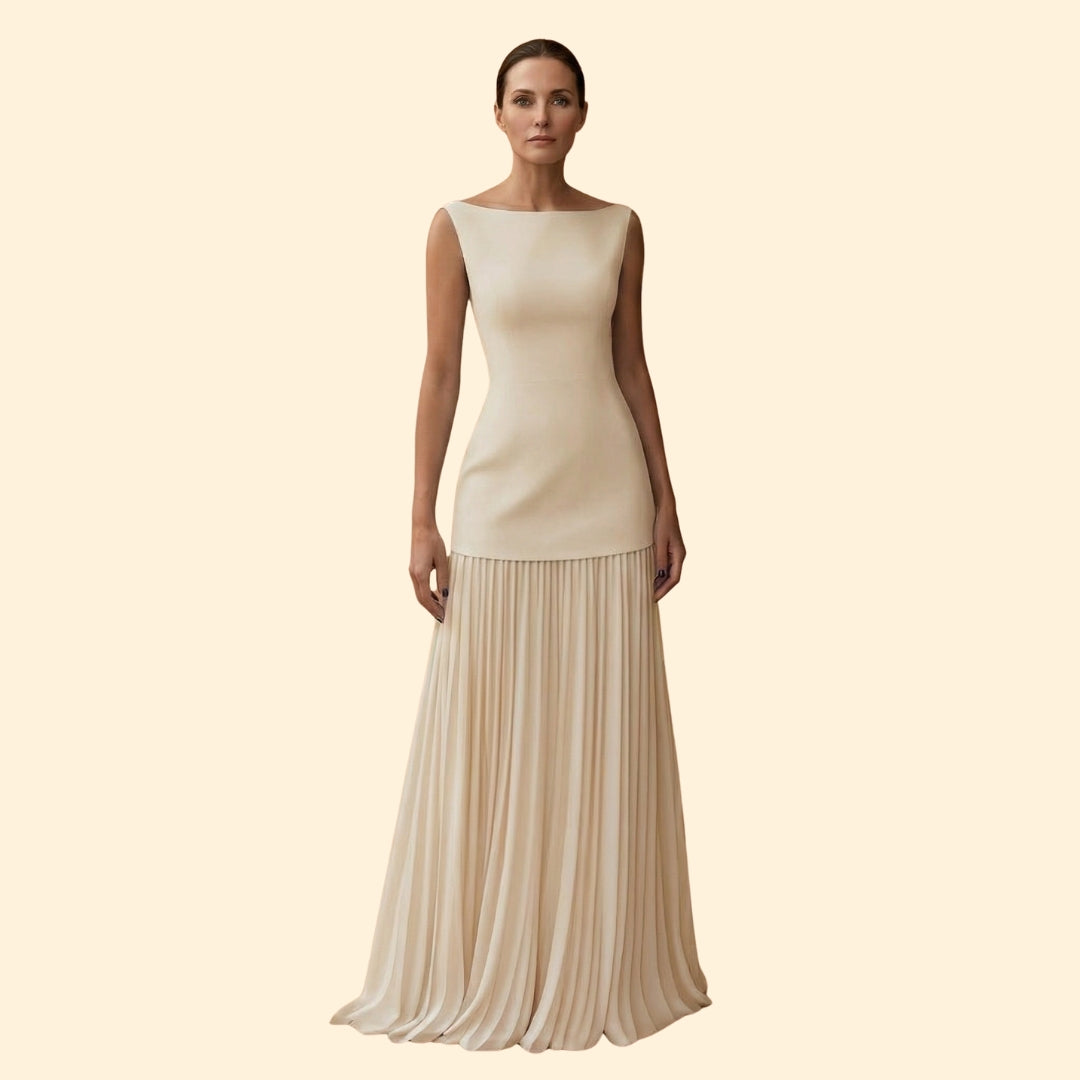 Women's Pleated Maxi Dress