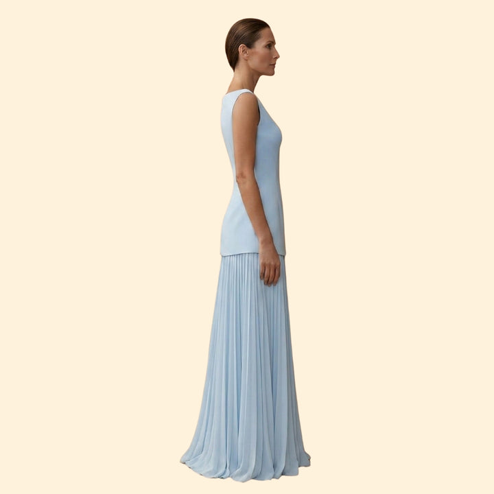 Women's Pleated Maxi Dress