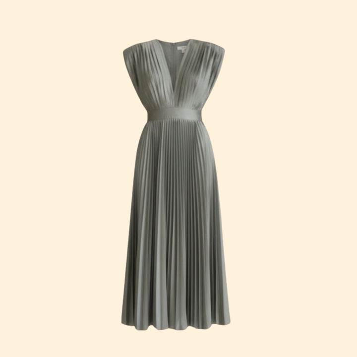 Women's Pleated Maxi Dress