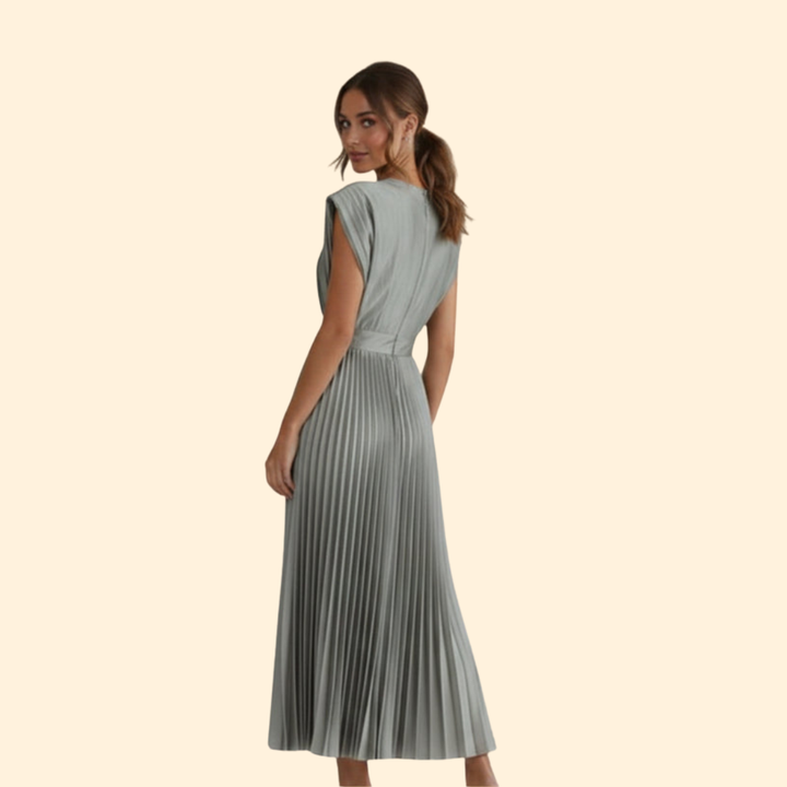Women's Pleated Maxi Dress