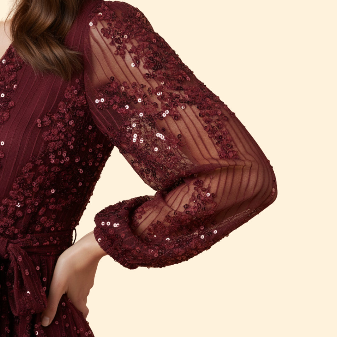 Women’s Pleated Sparkling Dress