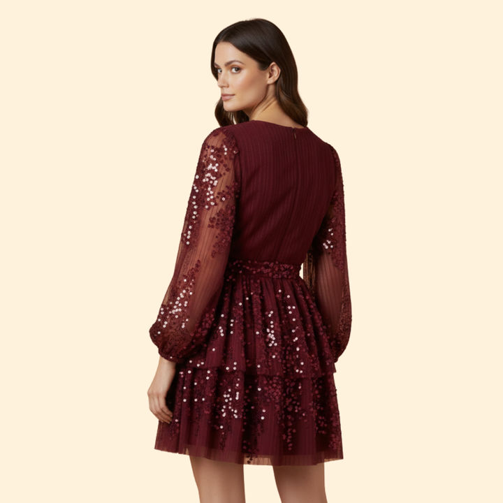 Women’s Pleated Sparkling Dress