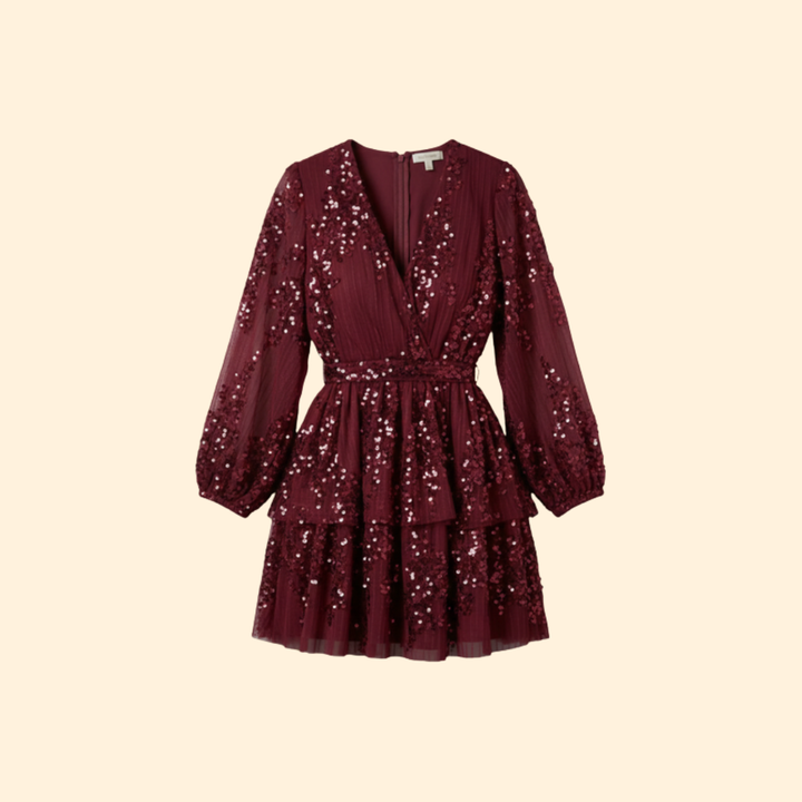 Women’s Pleated Sparkling Dress