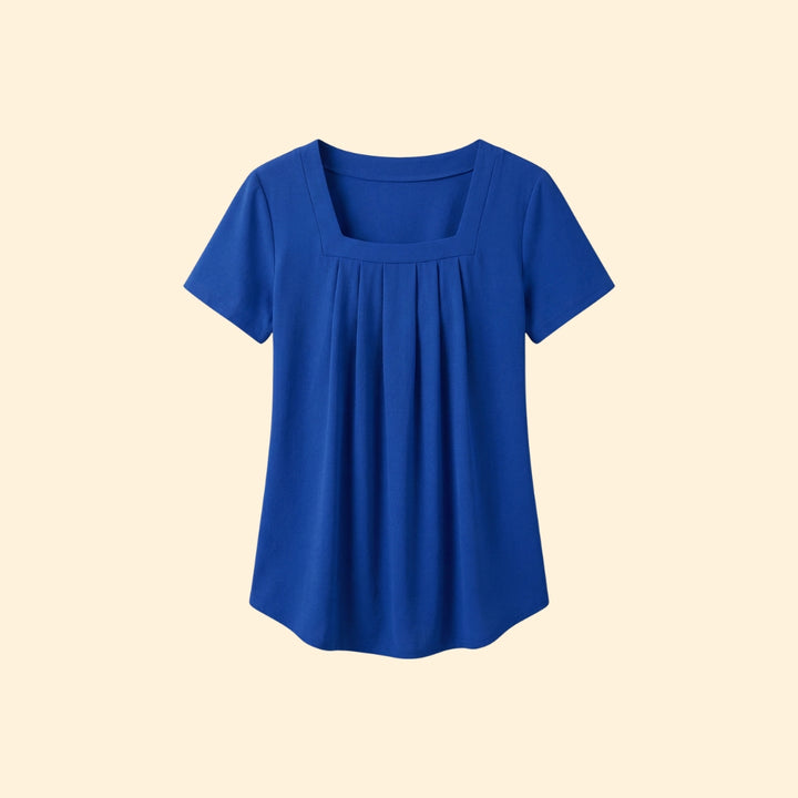 Women's Pleated Square Blouse
