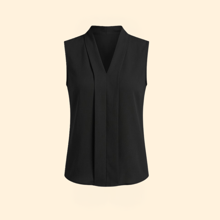 Women’s Pleated V-Neck Top