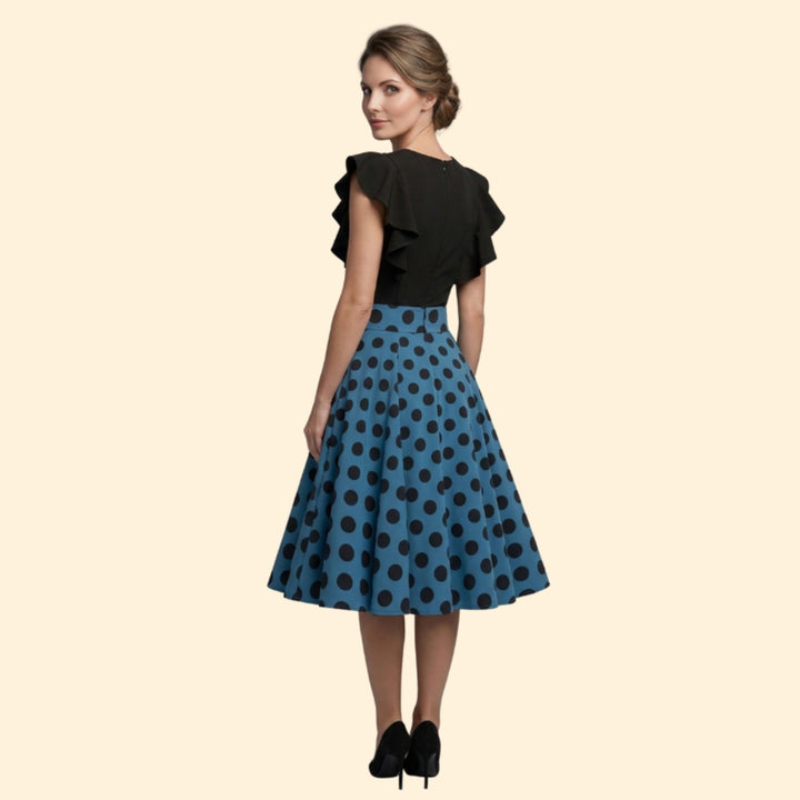 Women's Polka Dot Swing Dress