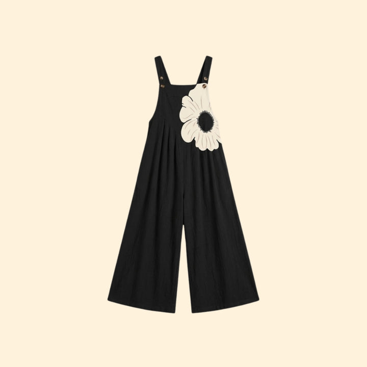 Women's Printed Adjustable Dungarees