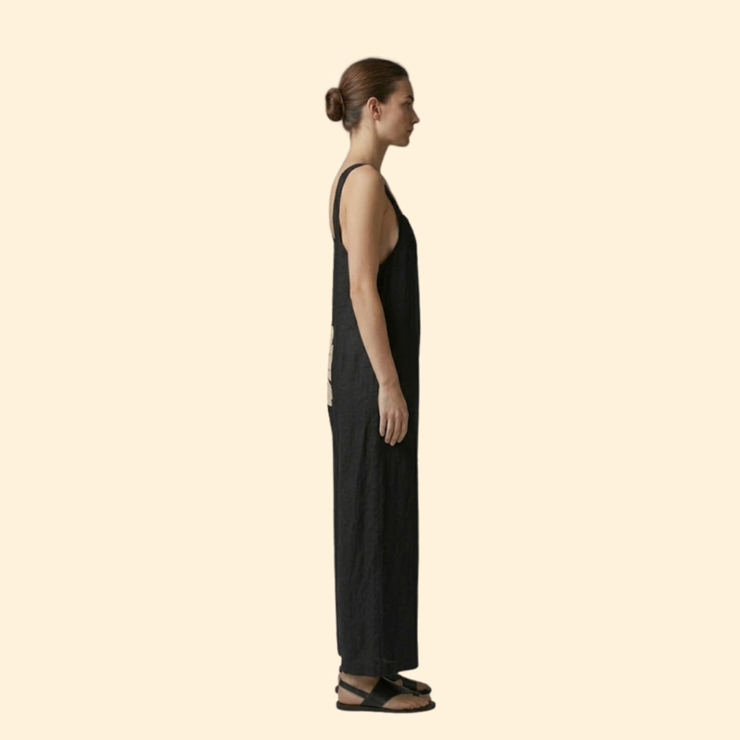 Women's Printed Adjustable Dungarees