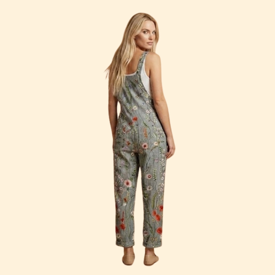Women's Printed Comfortable Dungarees