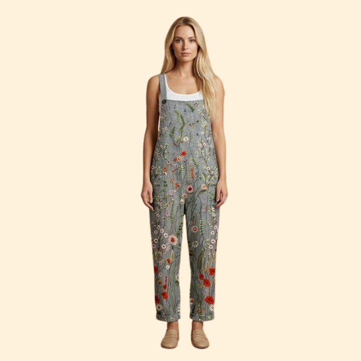 Women's Printed Comfortable Dungarees