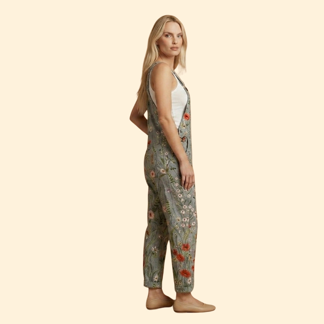 Women's Printed Comfortable Dungarees
