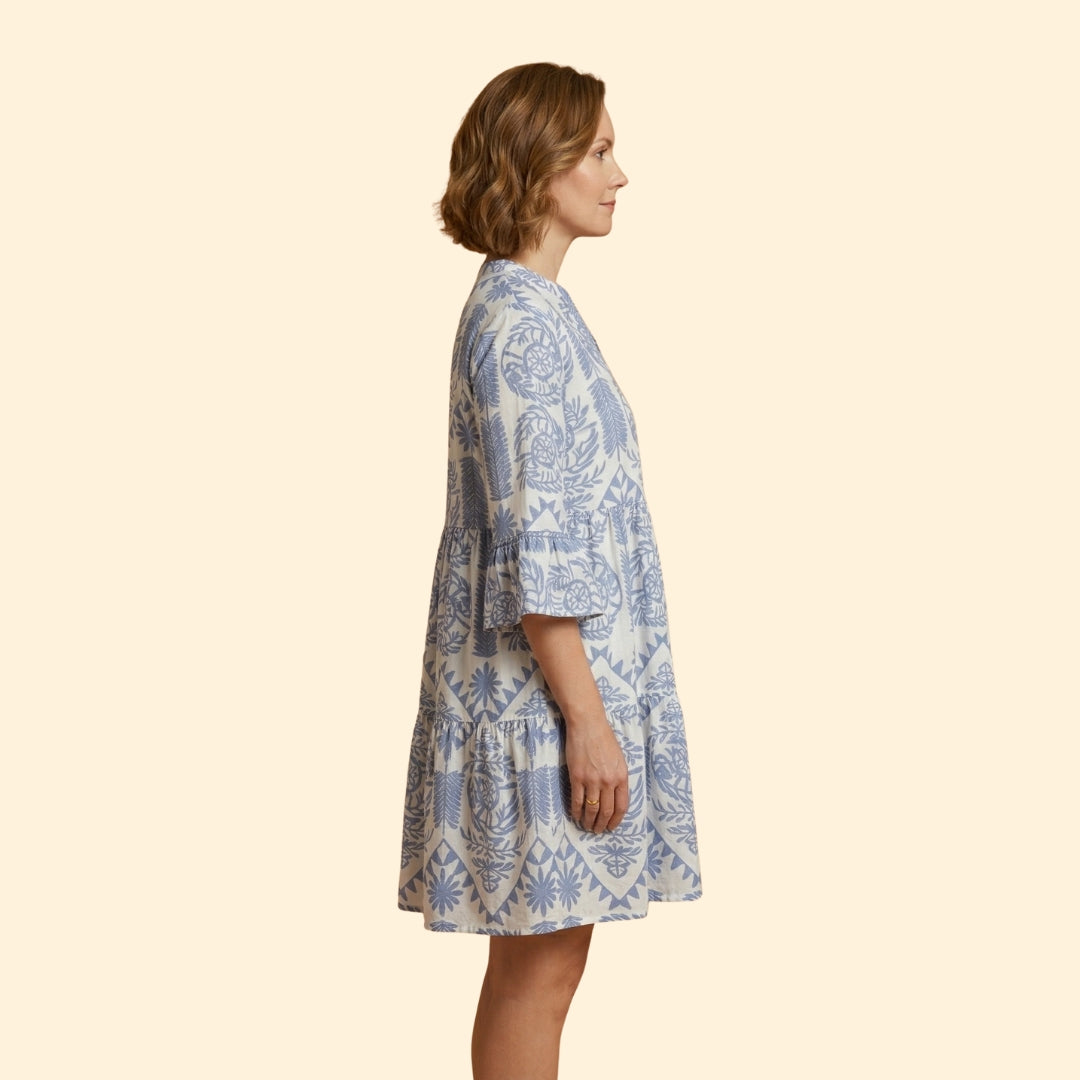 Women's Printed Knee-Length Dress