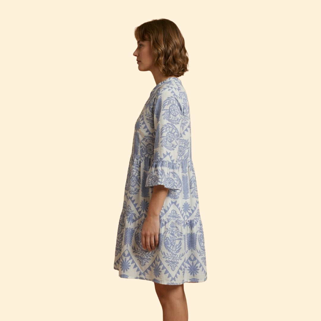 Women's Printed Knee-Length Dress