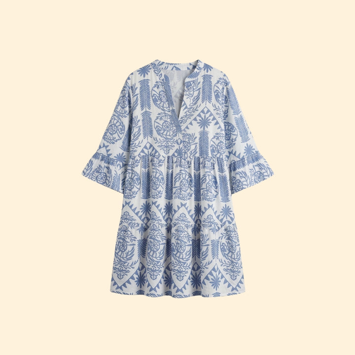 Women's Printed Knee-Length Dress