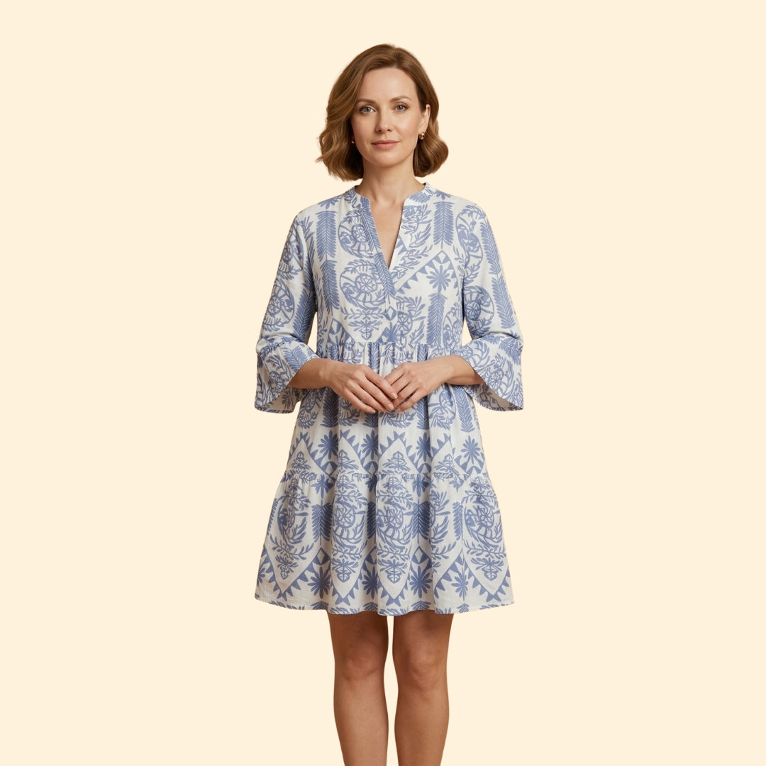 Women's Printed Knee-Length Dress