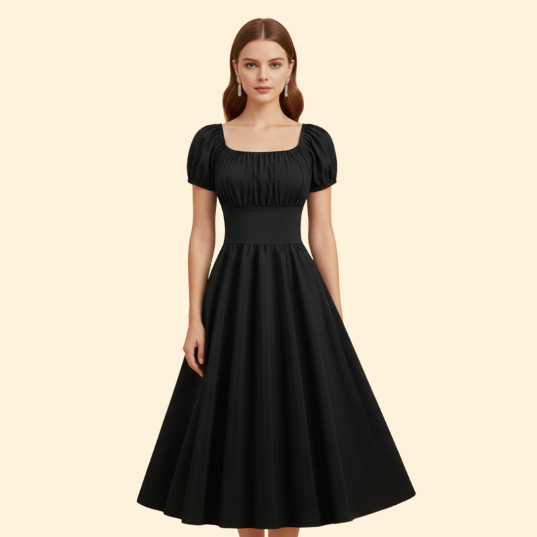 Women’s Puff Sleeve A-line Dress