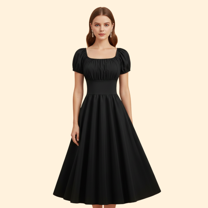 Women’s Puff Sleeve A-line Dress