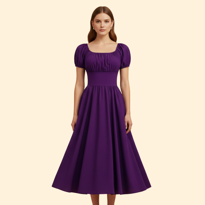 Women’s Puff Sleeve A-line Dress