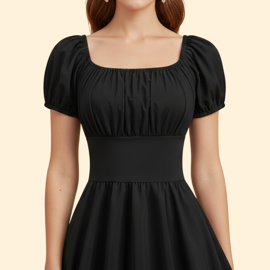 Women’s Puff Sleeve A-line Dress