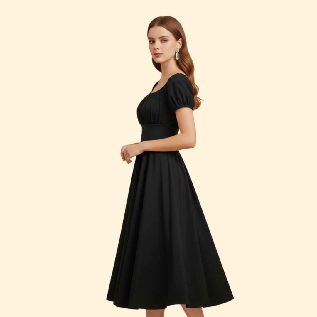 Women’s Puff Sleeve A-line Dress