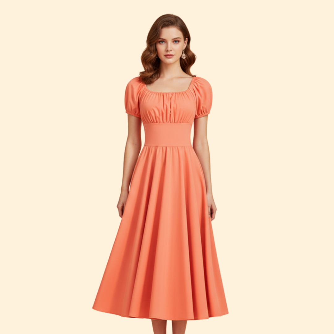 Women’s Puff Sleeve A-line Dress