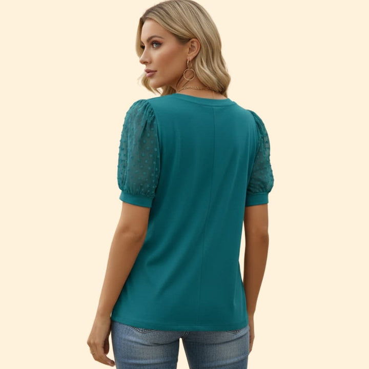 Women’s Puff Sleeve V-Tee