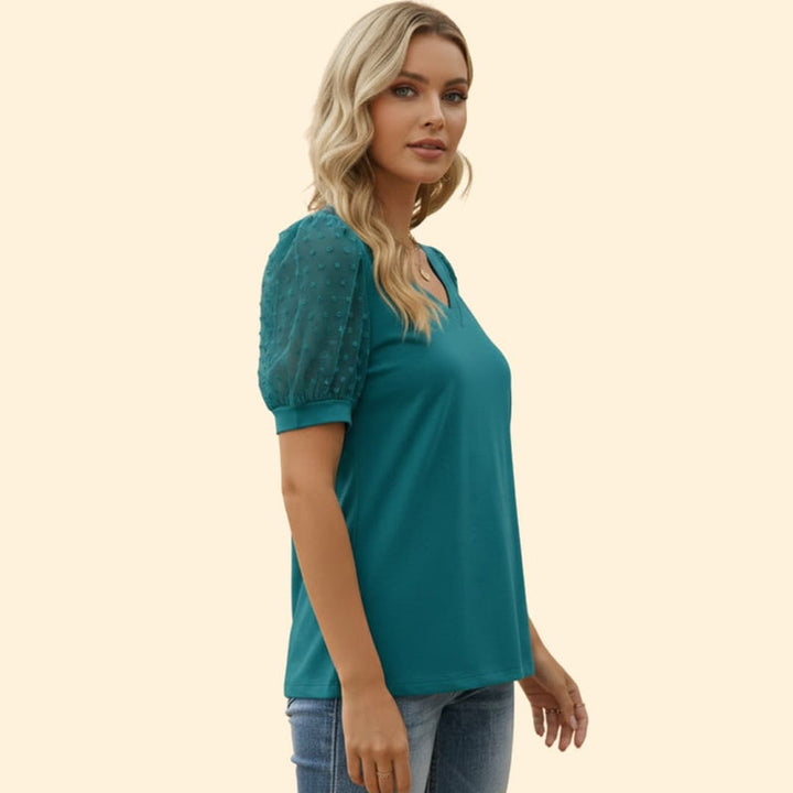 Women’s Puff Sleeve V-Tee