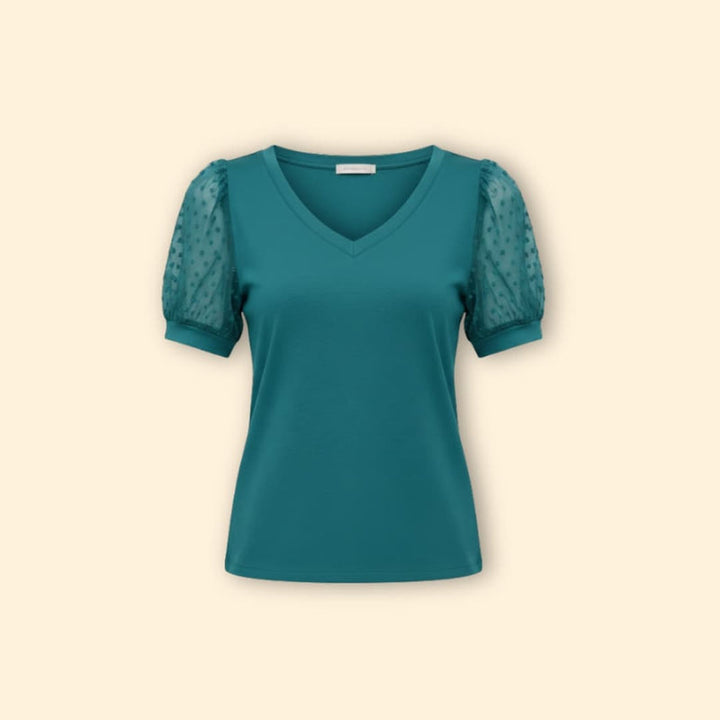 Women’s Puff Sleeve V-Tee