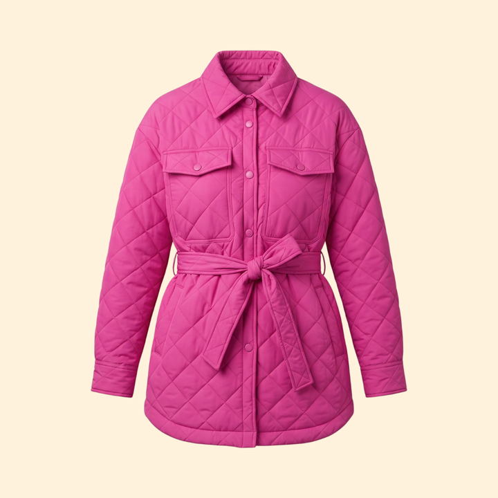 Women's Quilted Belted Jacket