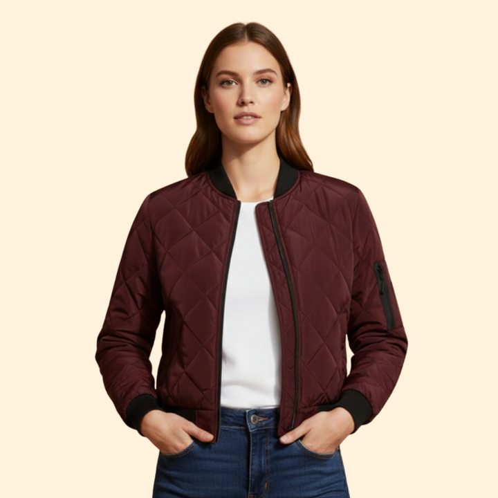 Women’s Quilted Bomber Jacket
