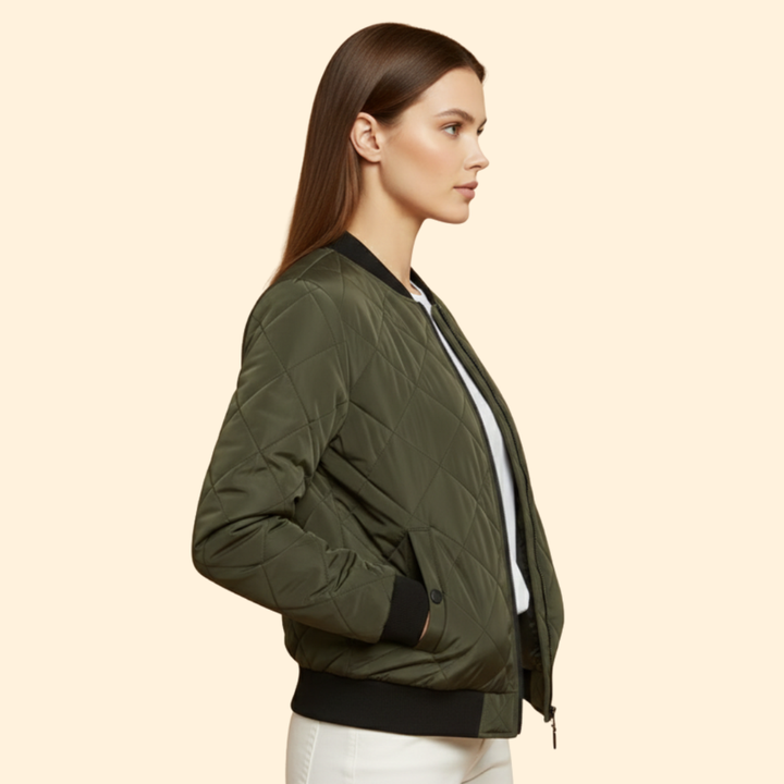 Women’s Quilted Bomber Jacket