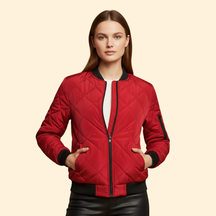 Women’s Quilted Bomber Jacket