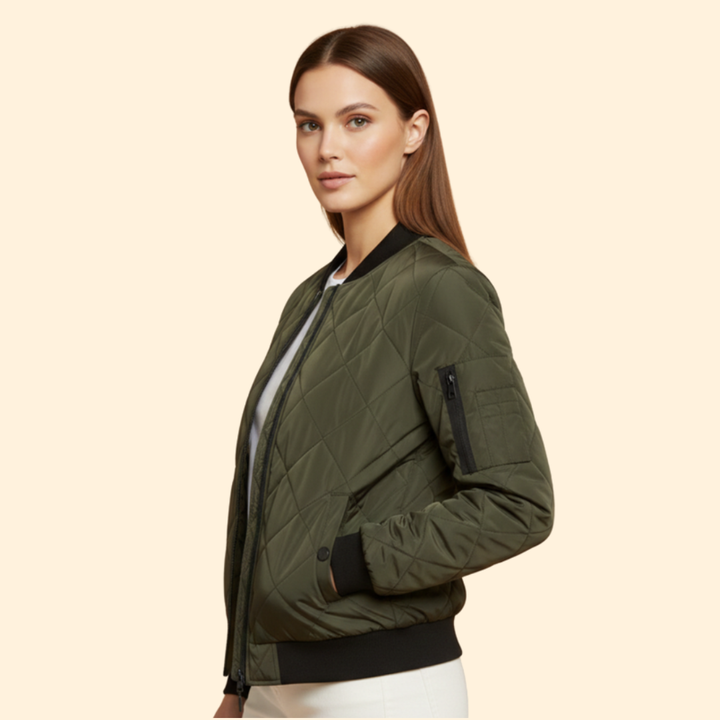 Women’s Quilted Bomber Jacket