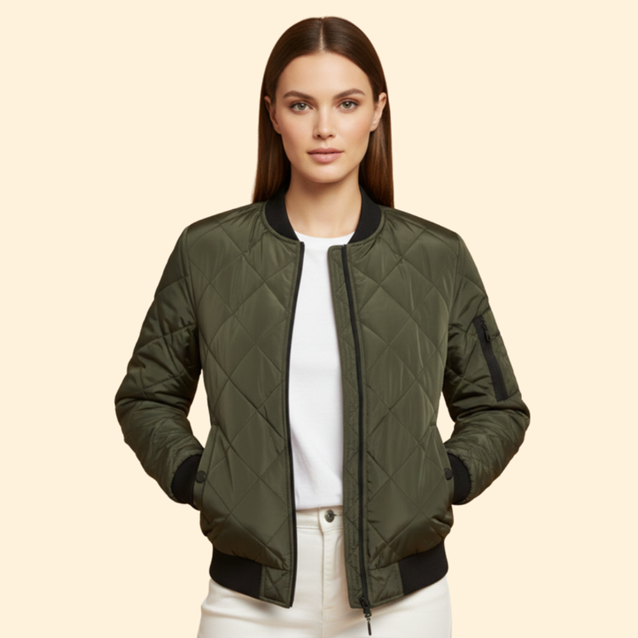 Women’s Quilted Bomber Jacket