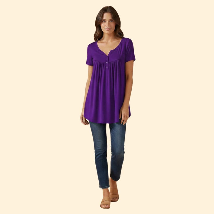 Women's Relaxed Button-Up Tops