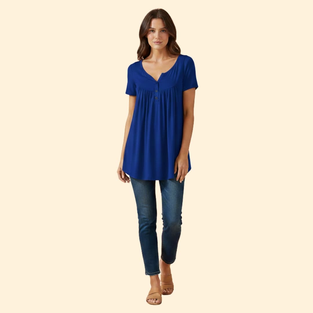 Women's Relaxed Button-Up Tops