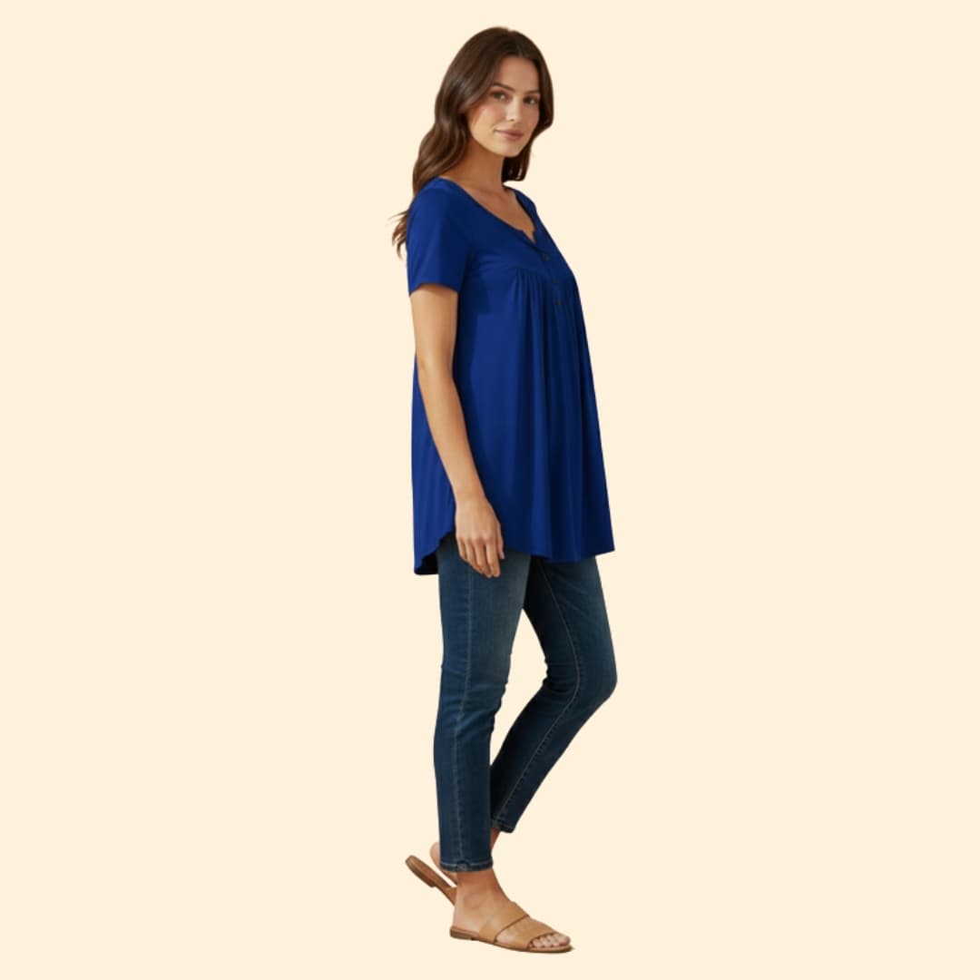 Women's Relaxed Button-Up Tops