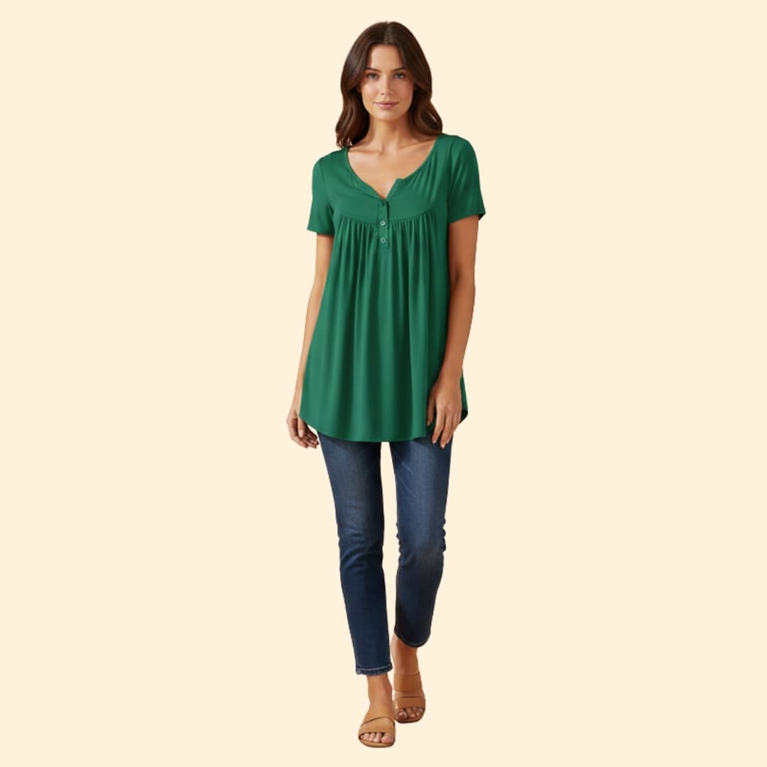 Women's Relaxed Button-Up Tops