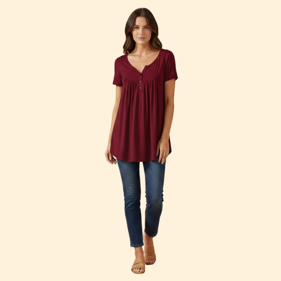 Women's Relaxed Button-Up Tops