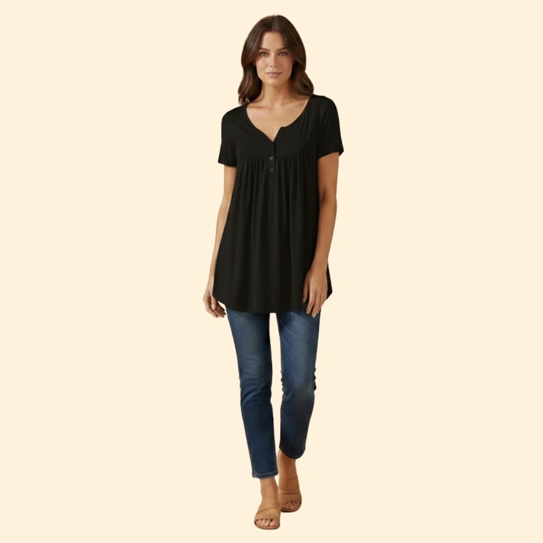 Women's Relaxed Button-Up Tops