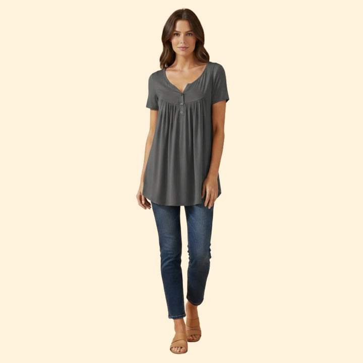 Women's Relaxed Button-Up Tops